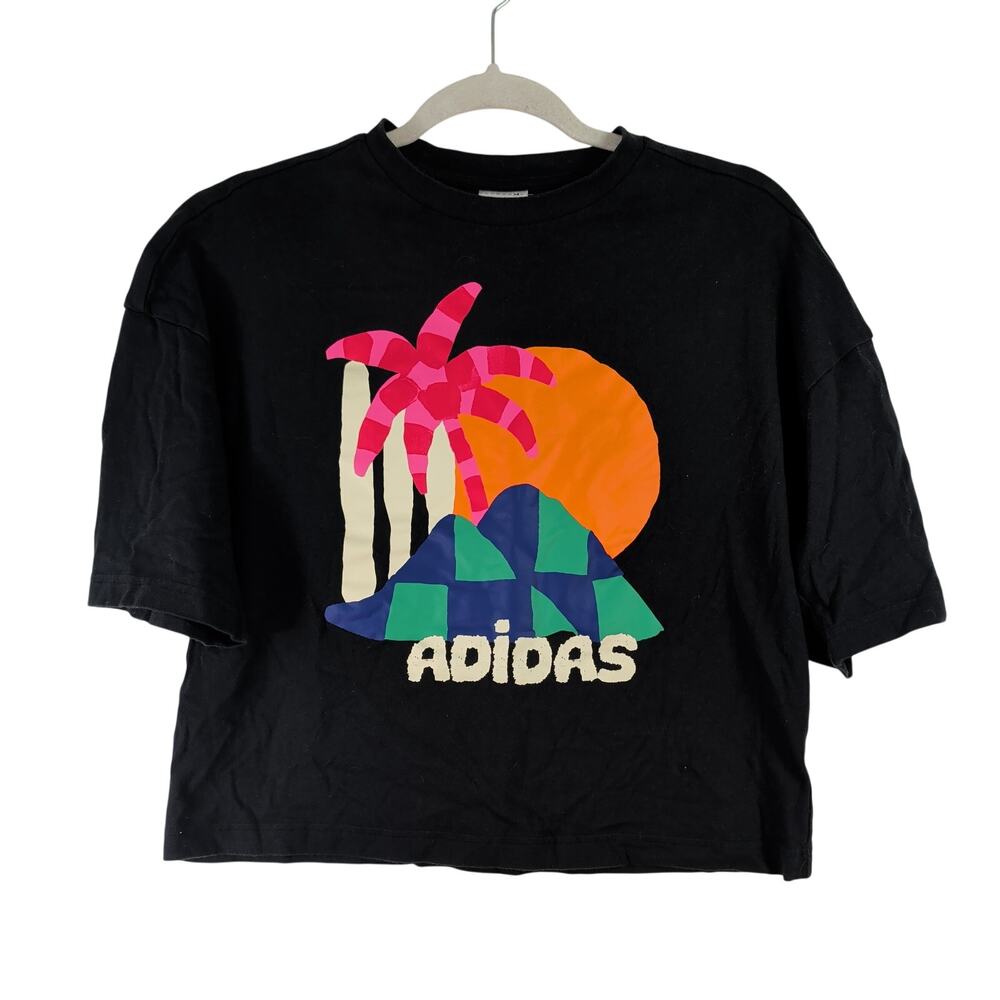 Adidas x Farm Cropped Tee, Size XS